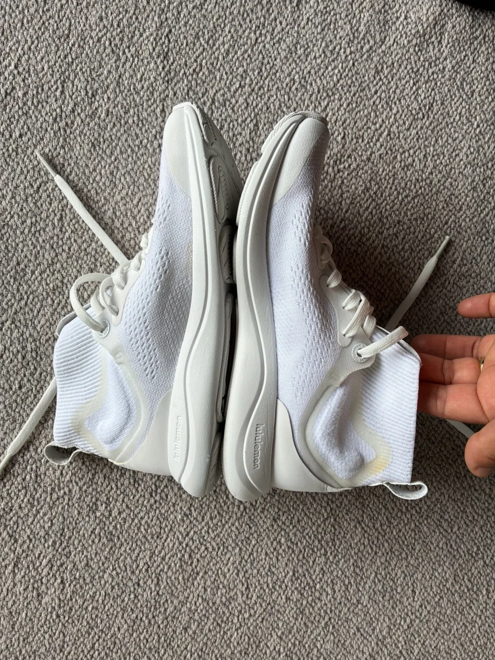 Lululemon Chargefeel Workout Mid White Running Shoes Women's.Sz 6